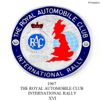 NOS 1967ǯ16th THE ROYAL AUTOMOBILE CLUB INTERNATIONAL RALLY CAR BADGE/RAC꡼ 롦Хå ǥåɥȥå