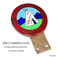 THE CAMPING CLUB OF GREAT BRITAIN CAR BADGE Хå J.R.GAUNT 