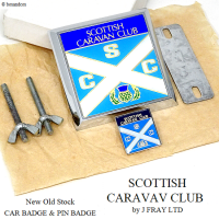 NOS SCOTTISH CARAVAN CLUB CAR BADGE  PIN BADGE/åȥ Х󥯥 Хå & ԥХå ǥåɥȥå