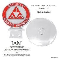 1950-60's IAM/INSTITUTE OF ADVANCED MOTORISTS & ST.CHRISTOPHER BADGE COVER С Хå No.G 3238