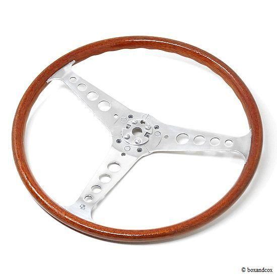 レスレストン　ウッド アルミ ステアリング 3本スポーク レスレストンウッド アルミ ステアリング 3本スポーク