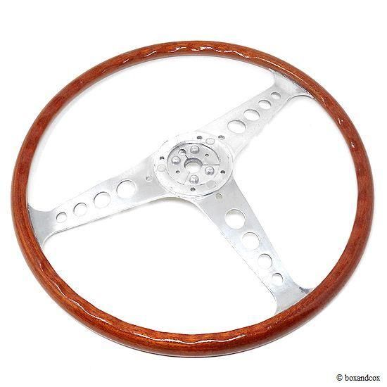 1960's LES LESTON GRAND PRIX WOOD STEERING WHEEL/レス