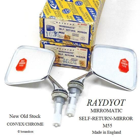 NOS 1960's RAYDYOT MIRROMATIC SELF-RETURN MIRROR SET/レイヨット