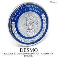 1950-60's VINTAGE DESMO ST.CHRISTOPHER CAR BADE/ǥ ȡꥹȥե 롦Хå BLUE