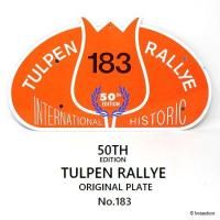 50TH EDITION TULPEN RALLYE ORIGINAL PLATE ENTRY NO.183/50ǯǰ 塼åץ꡼ ꥸʥ꡼ץ졼 ȥ꡼