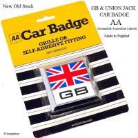 NOS GB & UNION JACK CAR BADGE by AA/GB &˥󥸥å Хå AA ǥåɥȥå
