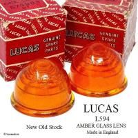 NOS LUCAS L594 GLASS LENS AMBER SET/롼 ѡ 饹 С  å ǥåɥȥå 