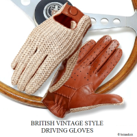 BRITISH VINTAGE STYLE DRIVING GLOVES BROWN/ѹ ӥơ ɥ饤ӥ󥰥֥֡饦