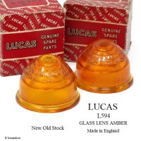 NOS LUCAS L594 GLASS LENS AMBER SET/롼 ѡ 饹 С  å ǥåɥȥå 