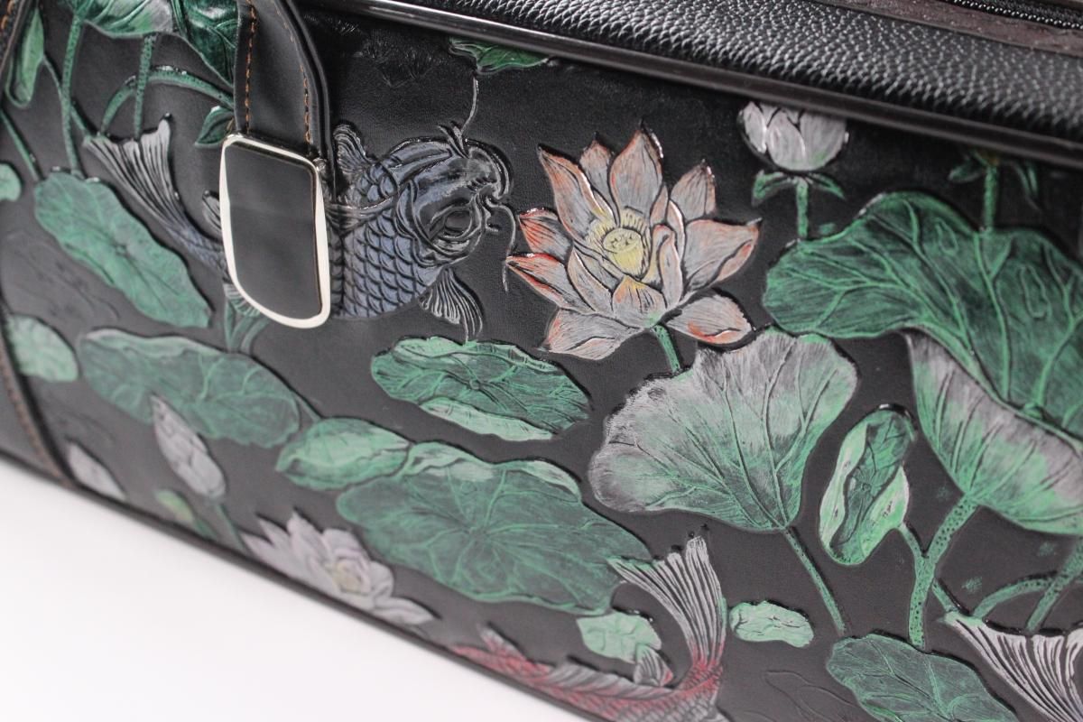 二胡ケース 鯉と蓮（リュックタイプ） - 二胡の通販、卸販売なら|中国