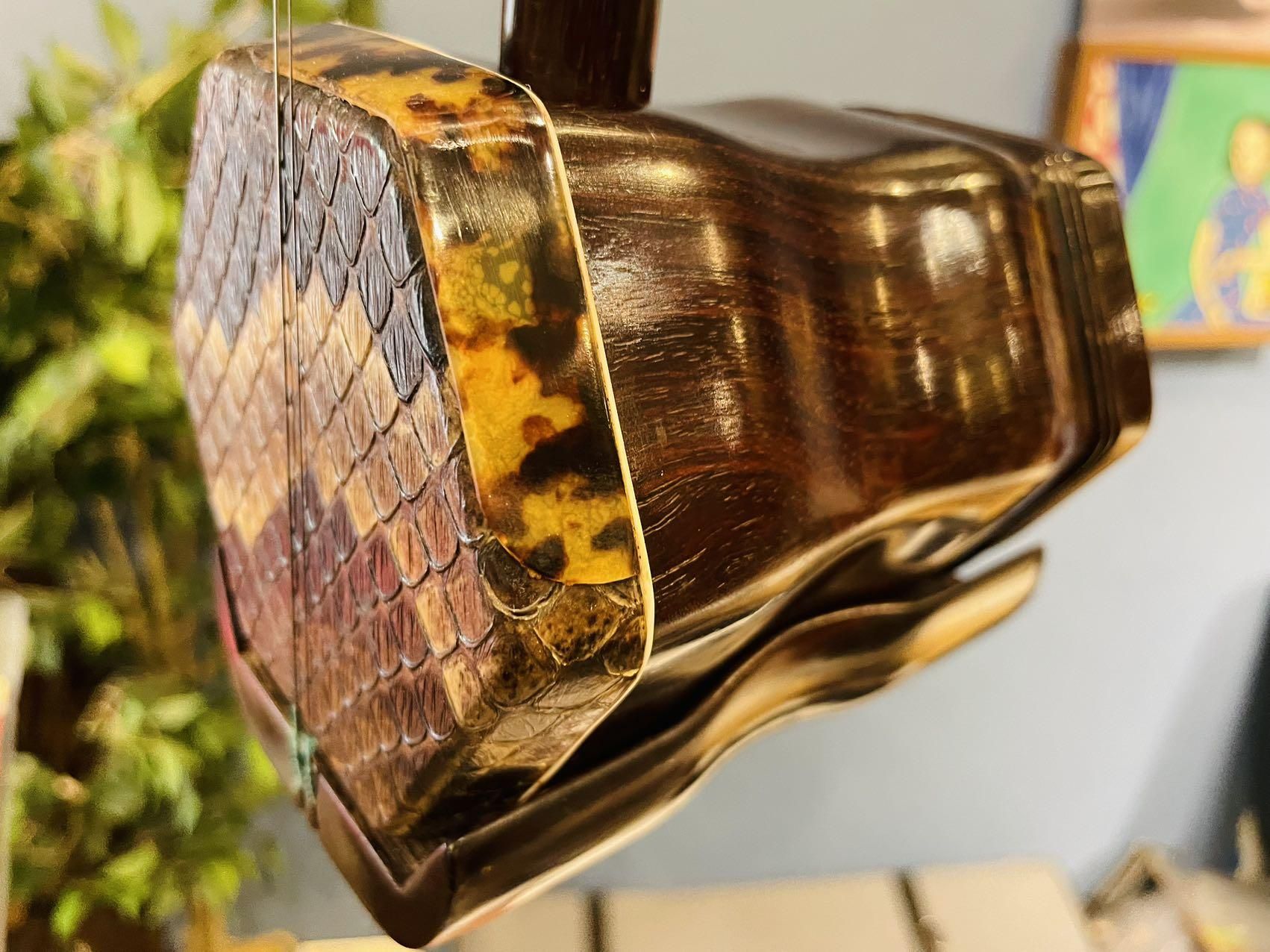 中古 印度紫檀龍頭彫刻二胡 ON-ISTL70-0101（試聴可） - 二胡の通販