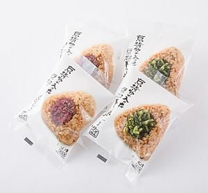 京漬物の入った京都米の焼おにぎり4個セット しば漬 みぶ菜漬 京風お好み焼 冷凍 販売通販サイト 京都どんぐりオンラインショップ