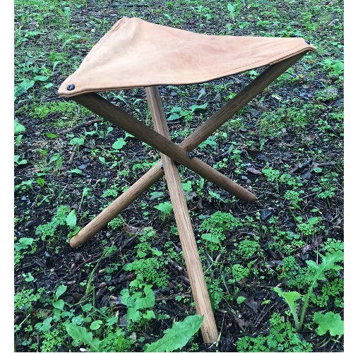 Camp Stool / キャンプスツール (本革)-デザイナーズ家具 ミッドセンチュリーのデザイナーズ家具｜ギャレットインテリア＠中目黒