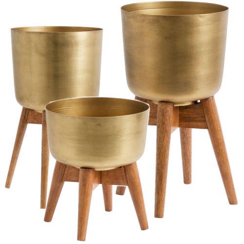 Planter on stand gold / プランターオンスタンド ゴールド