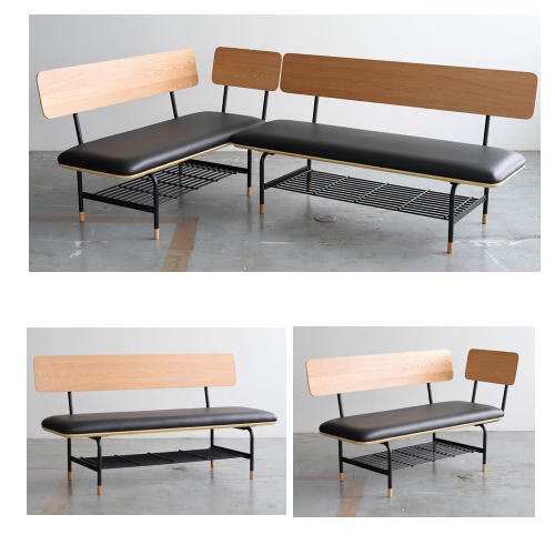 MONO DINING SOFA BENCH / モノ ダイニングソファーベンチ 