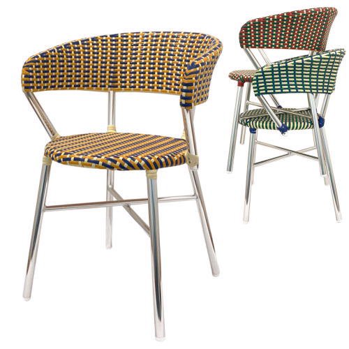 aluminum cafe chairs