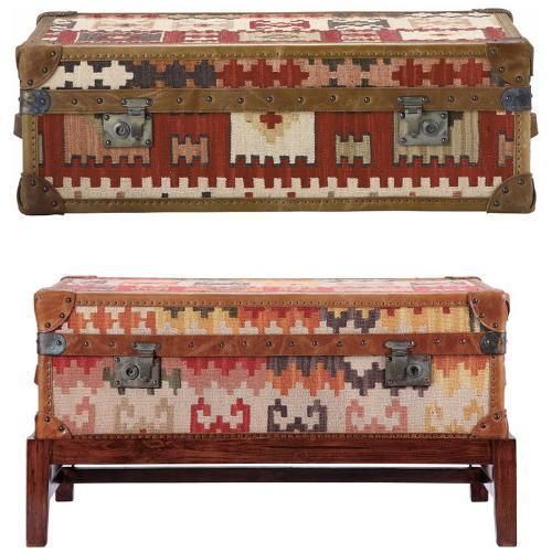 WATSON MEDIUM TRUNK : Kilim / ワトソン ミディアムトランク キリム【HALO/ハロ】 -  ミッドセンチュリーのデザイナーズ家具｜ギャレットインテリア＠中目黒