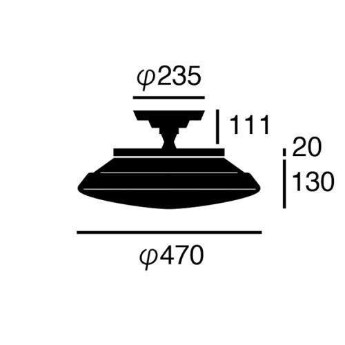 Graph-remote ceiling lamp / グラフリモートシーリングランプ - デザイナーズ家具  ミッドセンチュリーのデザイナーズ家具｜ギャレットインテリア＠中目黒