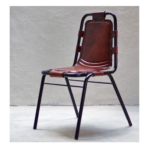 IRON LEATHER DINING CHAIR / アイアンレザーダイニングチェアー