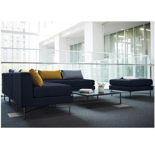 ダークグレー L字型ソファ セクショナル