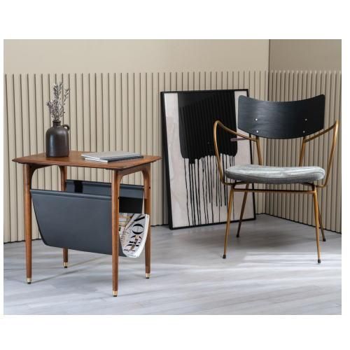 Julie side table with magazunie rack / ジュリーサイド
