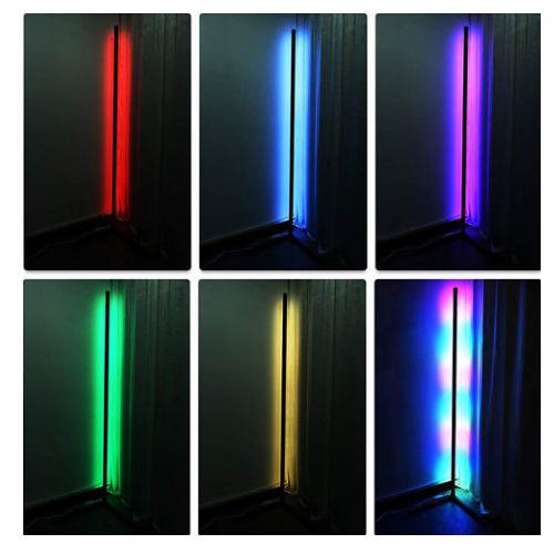 LED CORNER FLOOR LAMP / LED コーナーフロアランプ【調光/イコライザー機能】 - デザイナーズ家具  ミッドセンチュリーのデザイナーズ家具｜ギャレットインテリア＠中目黒