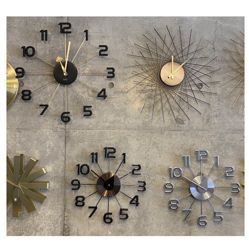 George Nerson Ferris Wall Clock Brown / ジョージネルソン フェリスウォールクロック ブラウン -  ミッドセンチュリーのデザイナーズ家具｜ギャレットインテリア＠中目黒