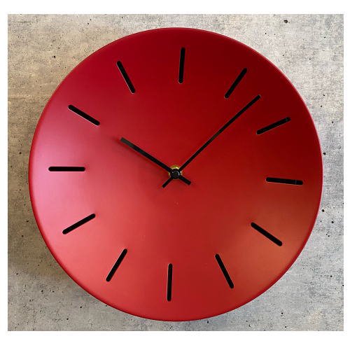 Red Majken Wall Clock / レッドマイケン ウォールクロック - ミッド