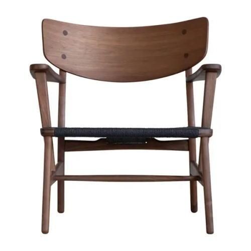 オーク材の編み込みデザインチェア 【ヤオラ ラウンジチェア】 【公式