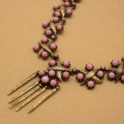 Christian Dior ピンク×ゴールドメタル ネックレス - - GALLERY AURA -  東京港区麻布十番のアンティーク販売と買取・レンタルギャラリー