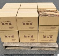 ピザ窯用ナラ薪（業務用限定）<BR>中割りナラ薪約25kgをお得な12箱パックにしました
の商品画像