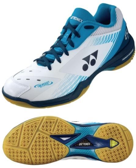 【WEB SHOPのみ20％OFF】【在庫管理中】パワークッション65Z  ホワイト/オーシャンブルー【YONEX（ヨネックス）】【バドミントンシューズ】 -  ソフトテニス・硬式テニス・バドミントン・卓球・ラケット計測・カスタムフィット・シューズフィッティング・通販｜起己スポーツ 