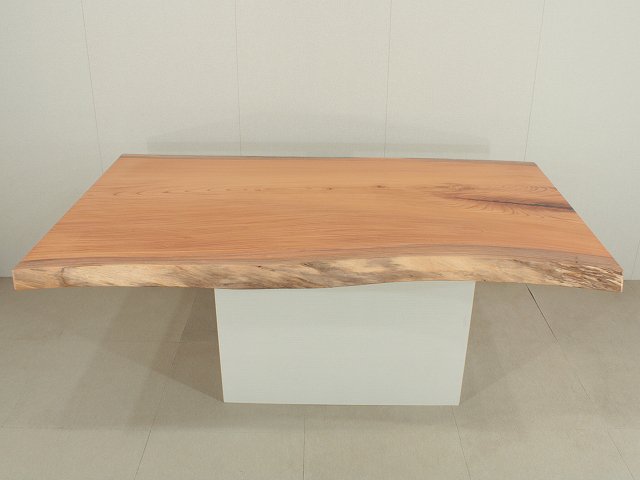 欅（ケヤキ）一枚板 | 長さ-1620 幅-830〜960 厚さ-57 - 一枚板 無垢 テーブル 子供椅子 通販 工房卓