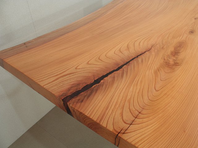 欅（ケヤキ）一枚板 | 長さ-1620 幅-830〜960 厚さ-57 - 一枚板 無垢 