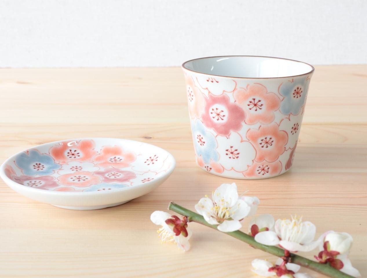 2267 九谷焼　深香窯　色絵梅花　菓子鉢　未使用 2267 九谷焼 深香窯 色絵梅花 菓子鉢 未使用 - メルカリ