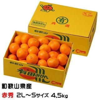 <img class='new_mark_img1' src='https://img.shop-pro.jp/img/new/icons1.gif' style='border:none;display:inline;margin:0px;padding:0px;width:auto;' />みかん 有田みかん 赤秀 2L〜Sサイズ 4.5kg ★ 和歌山県産 JAありだ 【10月中旬より順次発送】