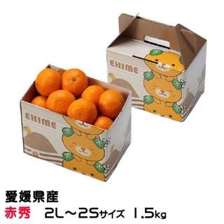 <img class='new_mark_img1' src='https://img.shop-pro.jp/img/new/icons1.gif' style='border:none;display:inline;margin:0px;padding:0px;width:auto;' />みかん 中島みかん 赤秀 2L〜2Sサイズ 1.5kg みきゃん箱入り 愛媛県産 JAえひめ中央 中島選果場