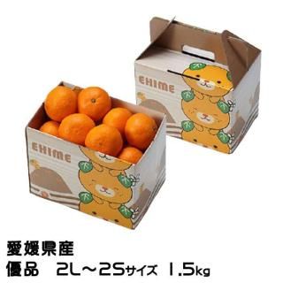 <img class='new_mark_img1' src='https://img.shop-pro.jp/img/new/icons1.gif' style='border:none;display:inline;margin:0px;padding:0px;width:auto;' />みかん 中島みかん 優品 2L〜2Sサイズ 1.5kg みきゃん箱入り 愛媛県産 JAえひめ中央 中島選果場