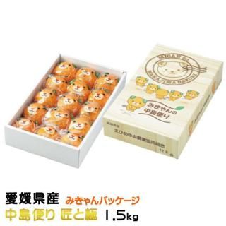 <img class='new_mark_img1' src='https://img.shop-pro.jp/img/new/icons1.gif' style='border:none;display:inline;margin:0px;padding:0px;width:auto;' />みかん 中島みかん みきゃんパッケージ 中島便り 匠と極 1.5kg 愛媛県産 JAえひめ中央 中島選果場 【11月上旬より順次発送】