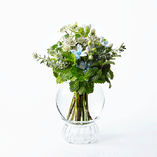 理化学ガラスの花瓶「MEDIFLA(メディフラ) 」BARON（バロン）王冠のイメージ