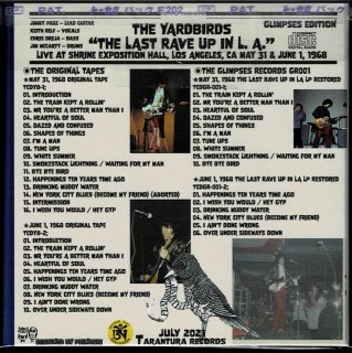 GlIMPSES EDITION! The Yardbirds “The Last Rave UP in L. A.” 4 CD 