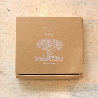 Fair trade chocolate 3枚用ギフトボックス---people tree
