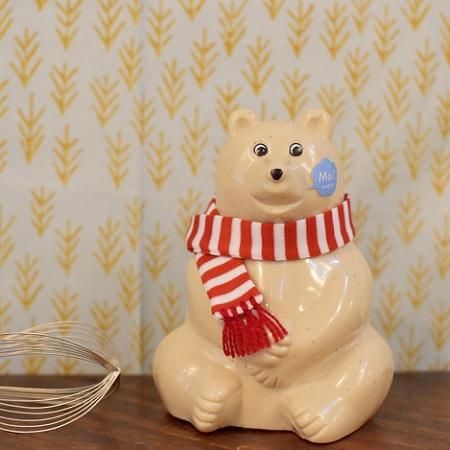 Polar Bear Money Box 2021 赤色マフラー付き - onze-giftshop