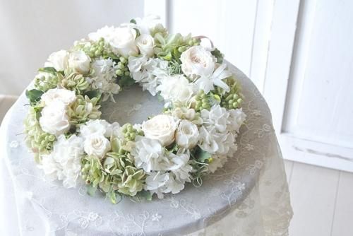 ホワイトローズの豪華特大スウィートリース♪ ホワイトローズの豪華特大スウィートリース♪