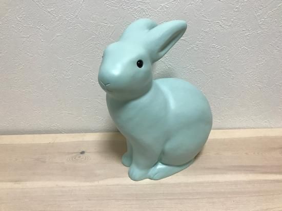 Heico Lamp]ラビットランプのホワイトはハンドメイド