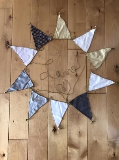 numero74 | Bunting Garland | Fabric m006mix beige2