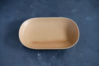 yumiko iihoshi porcelain　ReIRABO Oval plate M color:warm soil brown