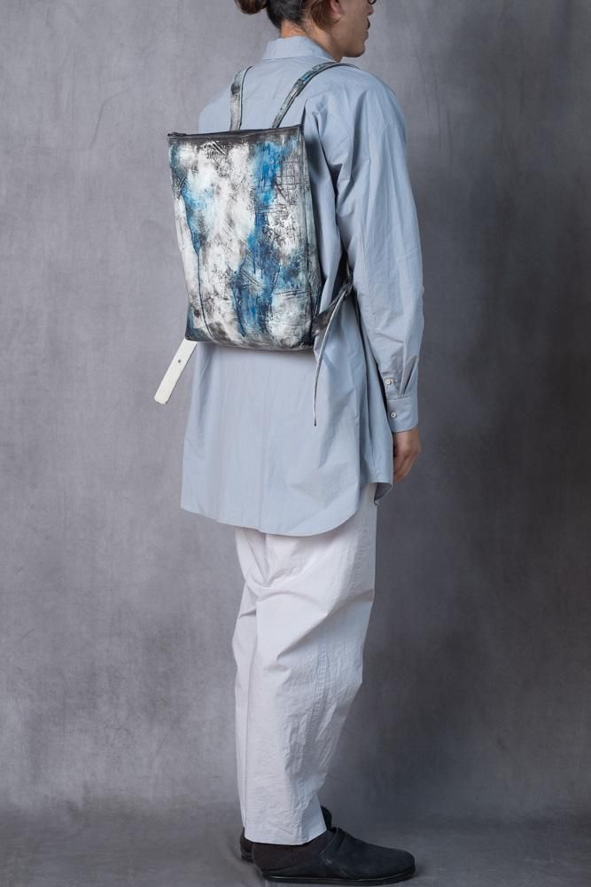 シンプルリュック 都市型迷彩(青) / KAGARI YUSUKE カガリユウスケ