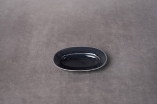 yumiko iihoshi porcelain　oval plate SS  color:moon gray