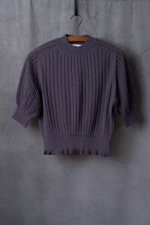 ASEEDONCLOUD  アシードンクラウド　Crafter knit ニットブラウス  Gray [ラスト1点]
